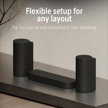 Load image into Gallery viewer, Sony BRAVIA Theater Trio(HT-A8), New Home Theater Three-Unit Audio System,360 Spatial Sound Mapping, IMAX Enahnced,Dolby Atmos,With Wireless Subwoofer SA-SW3 &amp; Rear Speaker SA-RS8, Bluetooth,8k/4k compatible, Hi Res Audio, 2 Upfiring Speaker