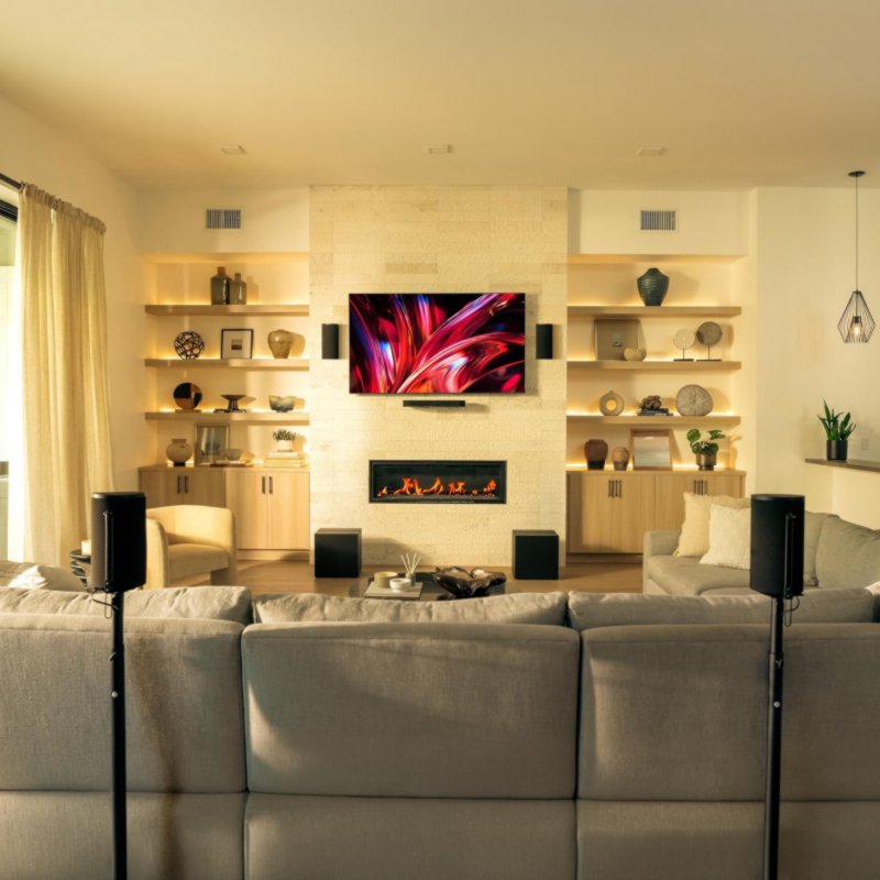 Sony BRAVIA Theater Trio(HT-A8), New Home Theater Three-Unit Audio System,360 Spatial Sound Mapping, IMAX Enahnced,Dolby Atmos,With Wireless Subwoofer SA-SW3 & Rear Speaker SA-RS5, Bluetooth,8k/4k compatible, Hi Res Audio, 2 Upfiring Speaker