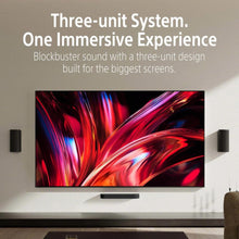 Load image into Gallery viewer, Sony BRAVIA Theater Trio(HT-A8), New Home Theater Three-Unit Audio System,360 Spatial Sound Mapping, IMAX Enahnced,Dolby Atmos,With Wireless Subwoofer SA-SW3 &amp; Rear Speaker SA-RS8, Bluetooth,8k/4k compatible, Hi Res Audio, 2 Upfiring Speaker