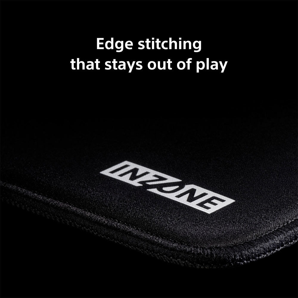 Sony INZONE Mat-F Control-Type Large Cloth Gaming Mousepad, Thick 6mm Cushion, High Friction, 480x400mm, Edge Stitched, SlimFlex Non-Slip Rubber Base, Developed with Fnatic
