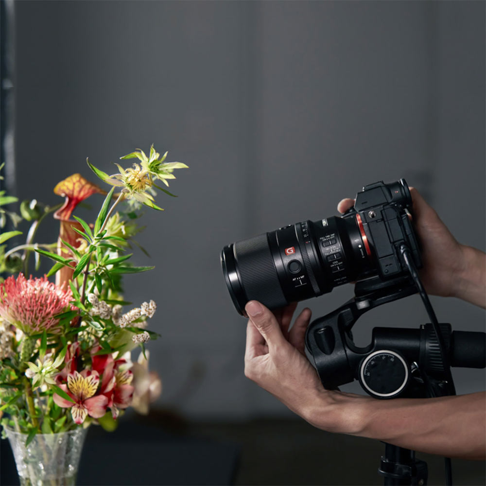 Sony E-Mount FE 100 MM F2.8 MACRO GM OSS Full-Frame Lens (SEL100M28GM) I 1.4x magnification I Excellent Macro lens - Black