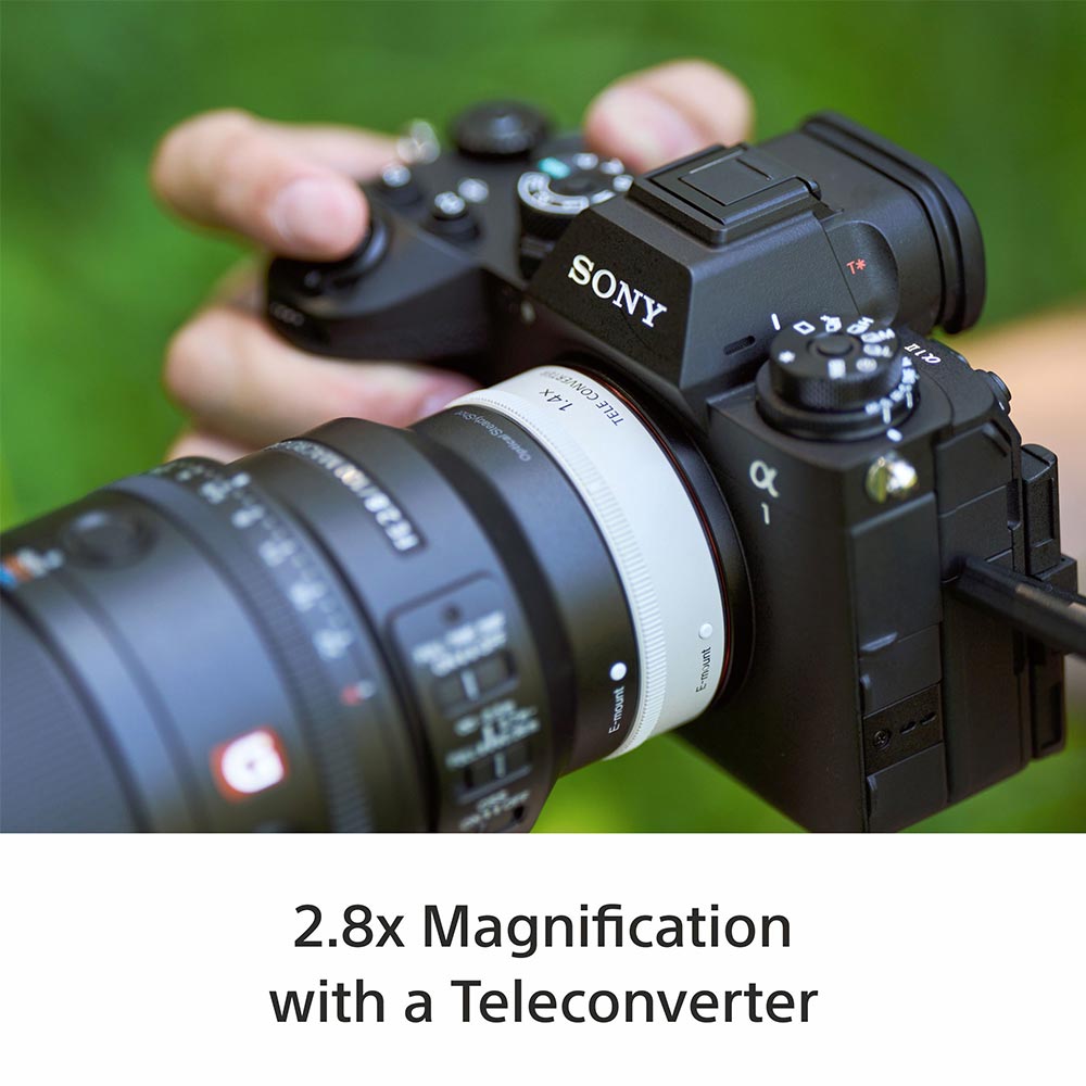 Sony E-Mount FE 100 MM F2.8 MACRO GM OSS Full-Frame Lens (SEL100M28GM) I 1.4x magnification I Excellent Macro lens - Black