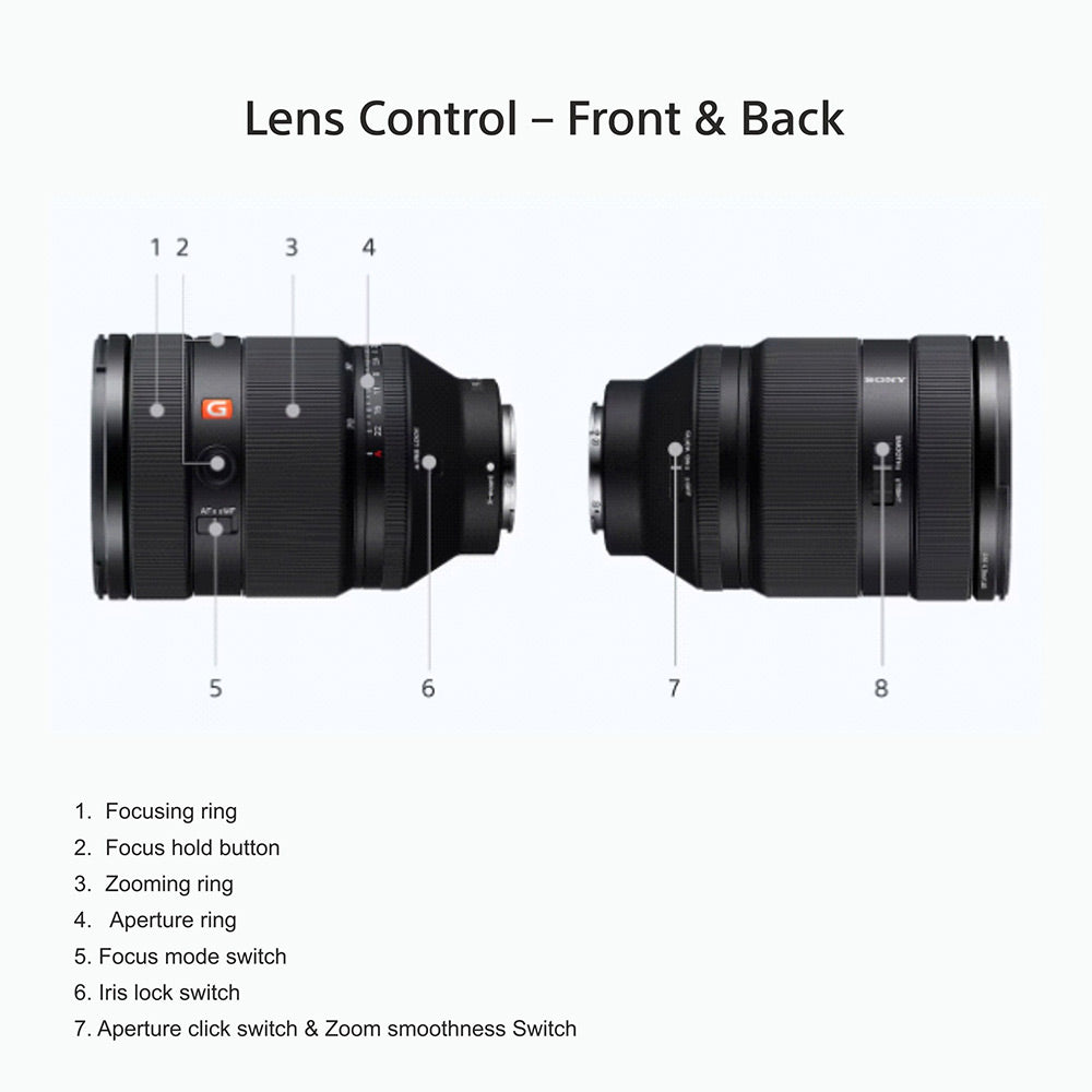 Sony E-mount FE 28-70mm F2 GM Full-Frame Lens (SEL2870GM) I Gorgeous Bokeh I Superb Resolution | Compact and lightweight | Portrait Lens - Black