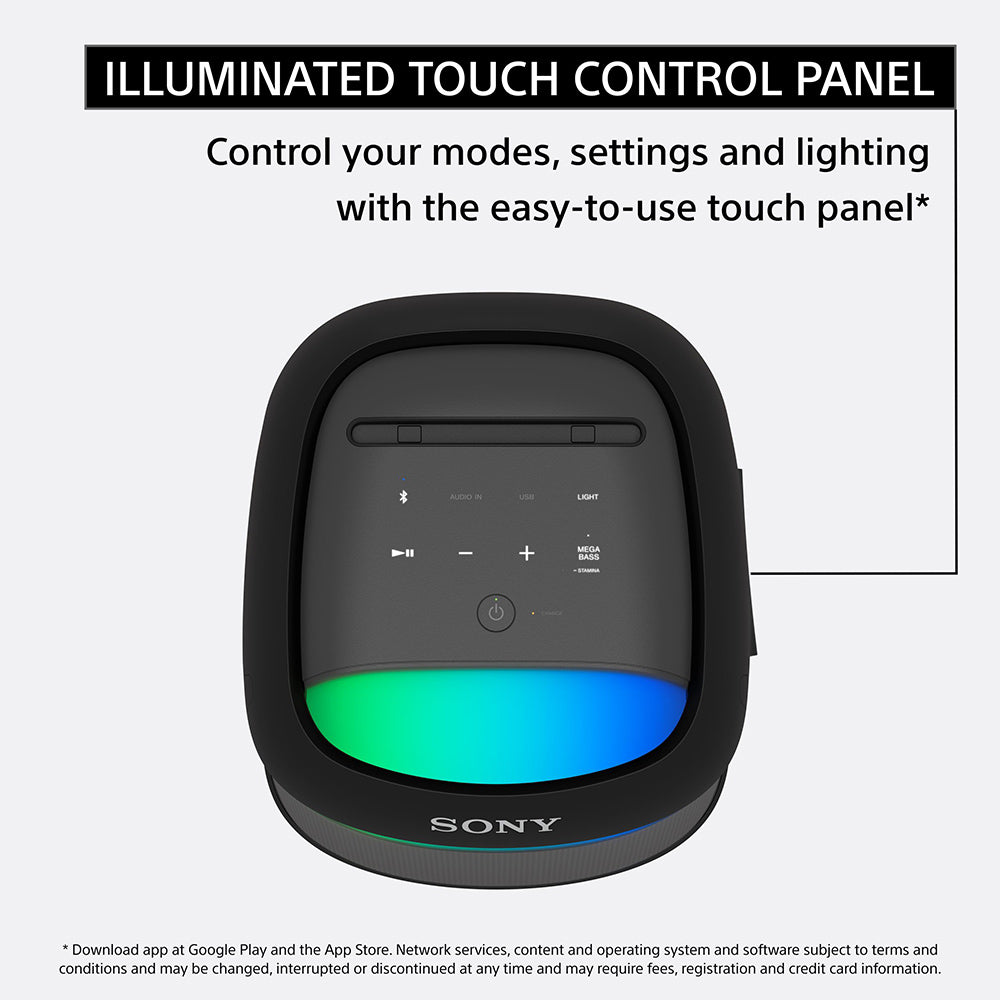 Sony SRS-XV500 Wireless Portable Bluetooth Karaoke Party Speaker| IPX4 Splash-Proof |25 Hrs Battery|Mega Bass|Built-in Power bank|Ambient Lights|