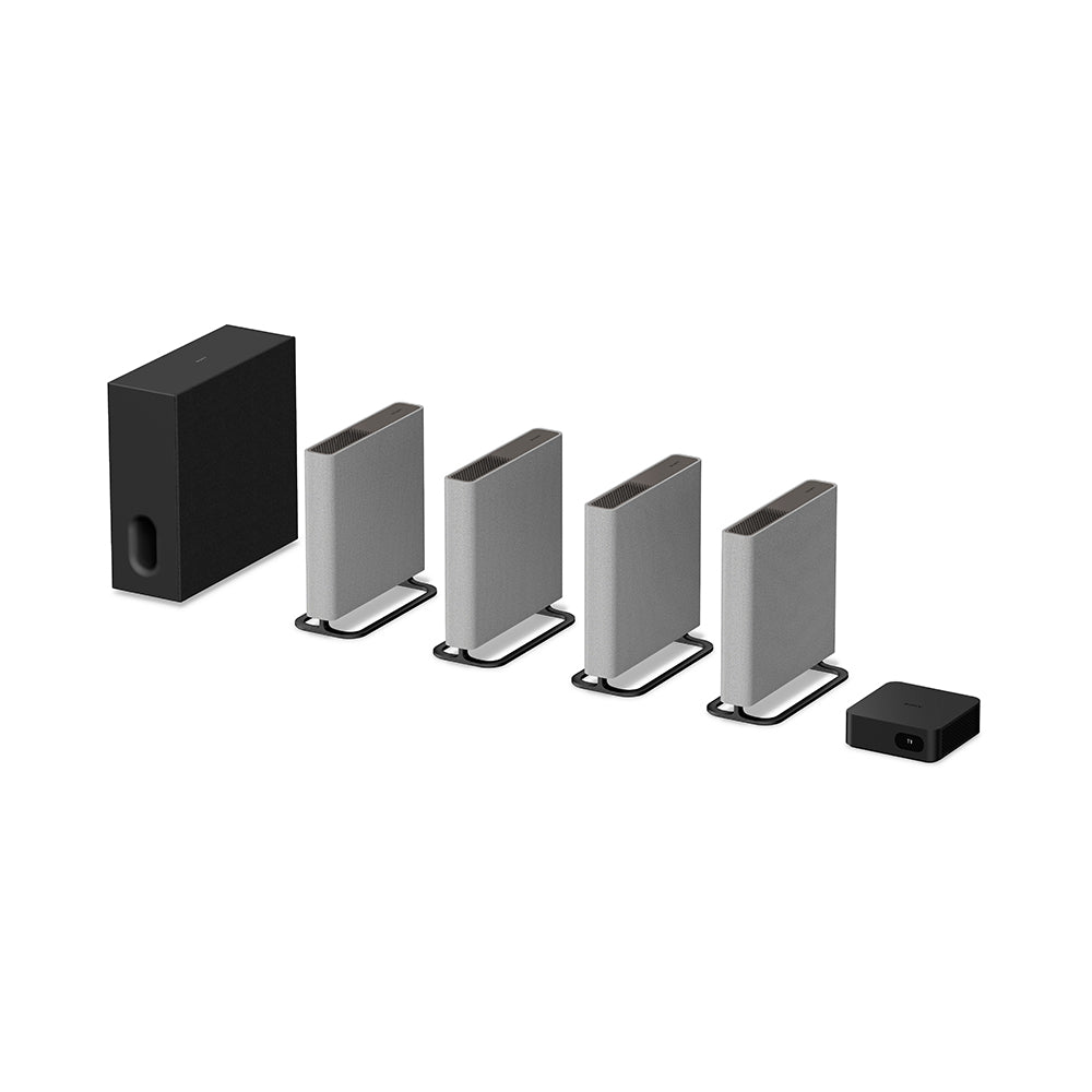 Sony Bravia Theatre Quad(HT-A9M2) Premium Home Theatre System with 360SSM,Multi Dimensional  Sound with Wireless Subwoofer SW7 (IMAX,Dolby Atmos/DTSx,360RA,Voice Zoom3,Alexa & Google,8K/4K HDR),Grey