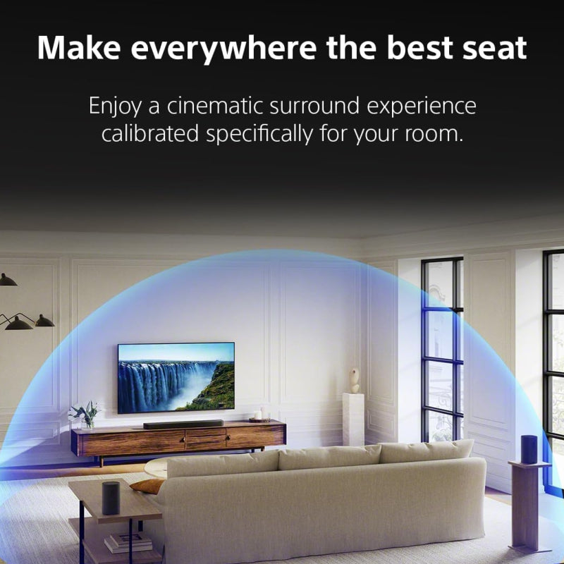 Sony BRAVIA Theatre Bar 7, Single Soundbar, 9 Speaker Units, Surround Sound by Dolby Atmos, 360 Spatial Sound Mapping, Voice Zoom 3 for Sony Smart TV, Bluetooth