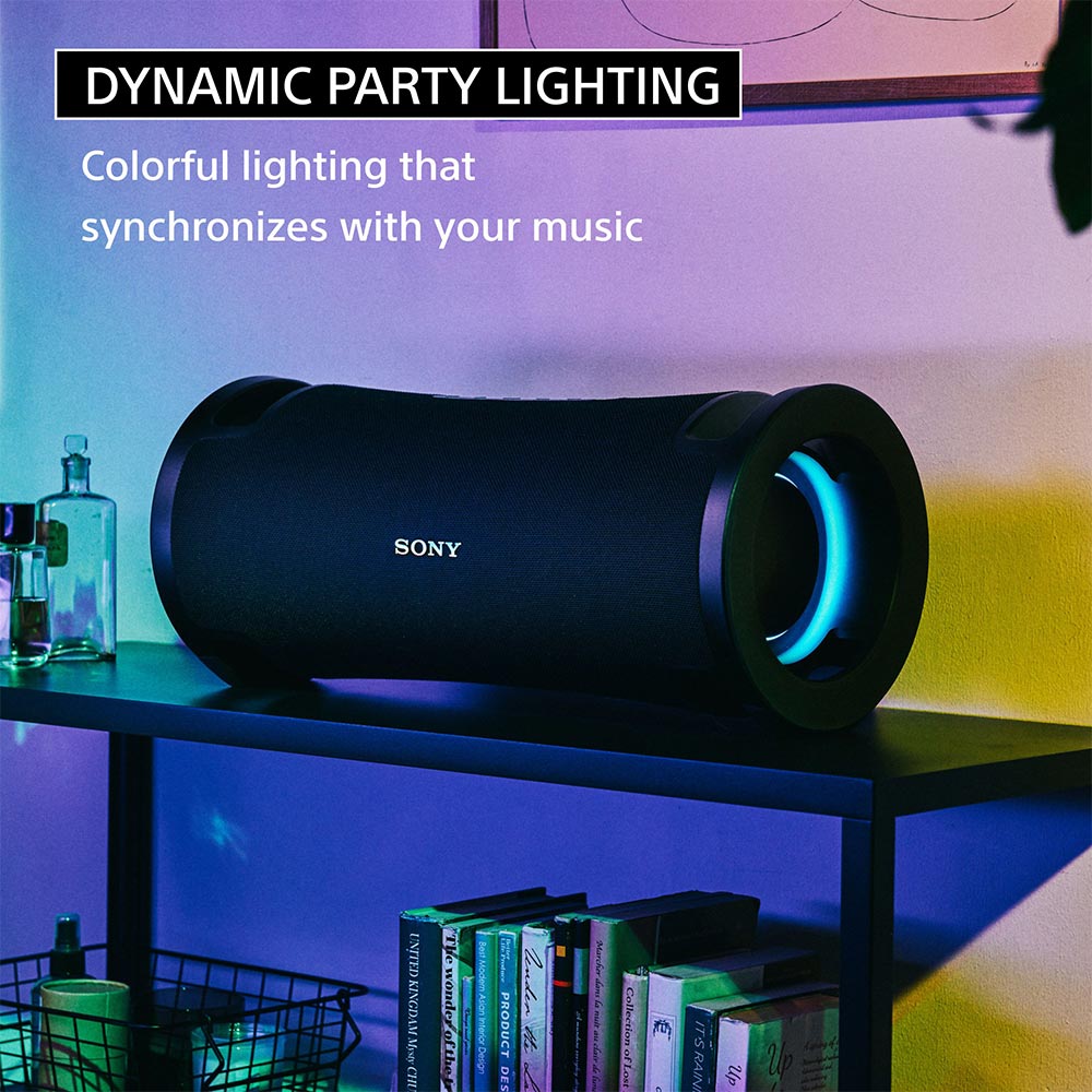 Sony ULT Field 7 Wireless Bluetooth Portable Speaker with 30H Battery life, ULT button(2 Modes) for Massive Bass,Comfortable Handle,Colourful Light,Powerbank,Waterproof,Dustproof,Karaoke,Party Connect