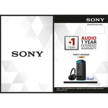 Load image into Gallery viewer, SONY AUDIO +1 Year Extended Warranty-Party Speaker Gold