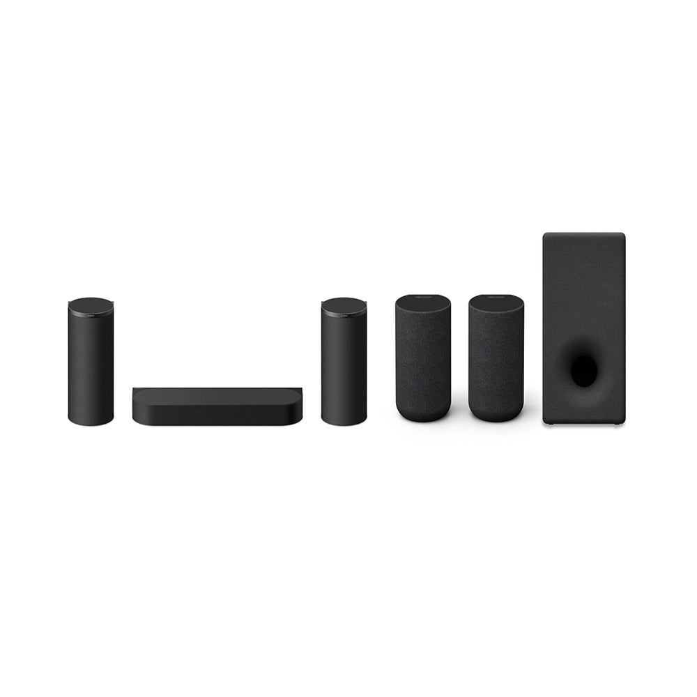 Sony BRAVIA Theater Trio(HT-A8), New Home Theater Three-Unit Audio System,360 Spatial Sound Mapping, IMAX Enahnced,Dolby Atmos,With Wireless Subwoofer SA-SW3 & Rear Speaker SA-RS5, Bluetooth,8k/4k compatible, Hi Res Audio, 2 Upfiring Speaker
