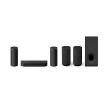 Load image into Gallery viewer, Sony BRAVIA Theater Trio(HT-A8), New Home Theater Three-Unit Audio System,360 Spatial Sound Mapping, IMAX Enahnced,Dolby Atmos,With Wireless Subwoofer SA-SW3 &amp; Rear Speaker SA-RS5, Bluetooth,8k/4k compatible, Hi Res Audio, 2 Upfiring Speaker