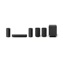 Load image into Gallery viewer, Sony BRAVIA Theater Trio(HT-A8), New Home Theater Three-Unit Audio System,360 Spatial Sound Mapping, IMAX Enahnced,Dolby Atmos,With Wireless Subwoofer SA-SW5 &amp; Rear Speaker SA-RS5, Bluetooth,8k/4k compatible, Hi Res Audio, 2 Upfiring Speaker