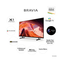 Load image into Gallery viewer, Sony KD-50X80L Bravia 126 cm (50) 4K Ultra HD Smart LED Google TV (Black)