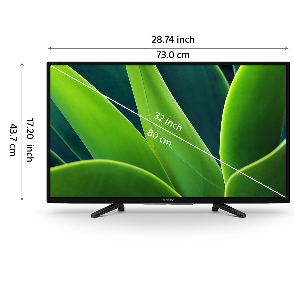 Sony KD-32W830K Bravia Television 80 Cm (32 inches) HD Ready Smart LED Google TV With Dolby Audio & Alexa Compatibility (Black)
