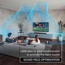 Load image into Gallery viewer, Sony HT-A7000 7.1.2ch 8k/4k Dolby Atmos Soundbar Home Theatre System with 360 SSM and Wireless subwoofer SA-SW5 and Rear Speaker SA-RS5(Hi Res &amp; 360 Reality Audio, 8K/4K HDR, WiFi and Bluetooth, Built In Battery Rear Speaker)