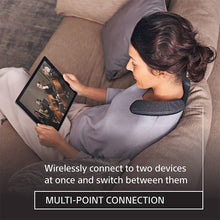 Load image into Gallery viewer, Sony SRS-NS7 Wireless Neckband Bluetooth Speaker with Personalized Home Theater Audio, Built-in mic, 12 Hours of Battery Life, IPX4 Splash-Resistant, and Included Wireless TV Adaptor WLA-NS7