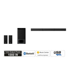 Load image into Gallery viewer, Sony HT-S500RF Real 5.1ch Dolby Digital Soundbar Home Theatre System