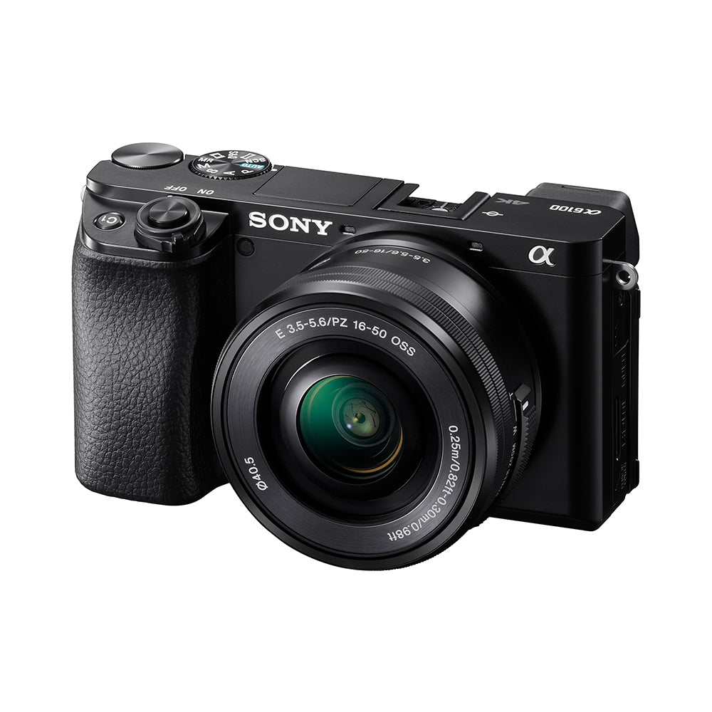 Sony Alpha 6100 APS-C Camera with fast AF (ILCE-6100L) | 24.2 MP Mirrorless Camera, 11 FPS, 4K/30p, with a 16-50mm Power Zoom lens