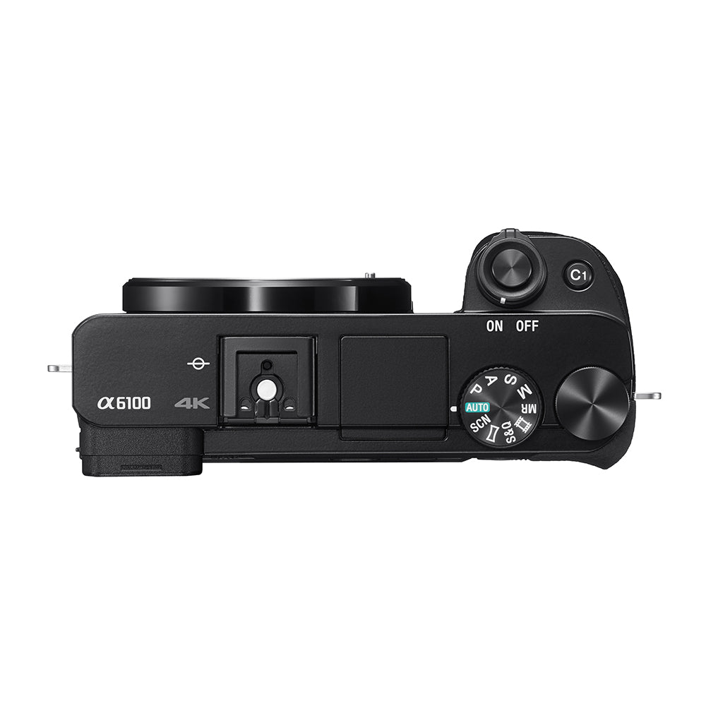 Sony Alpha 6100 APS-C Camera with fast AF (ILCE-6100L) | 24.2 MP Mirrorless Camera, 11 FPS, 4K/30p, with a 16-50mm Power Zoom lens