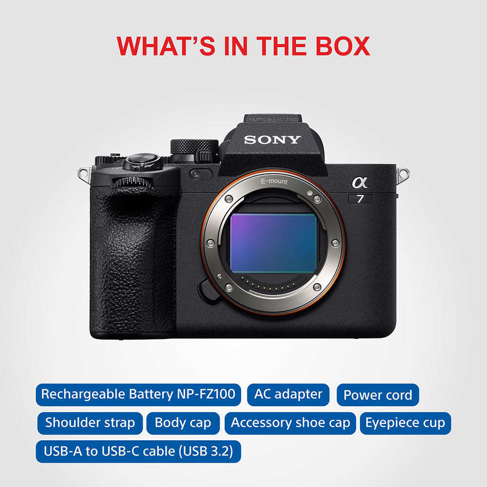 Sony Alpha 7IV Full-Frame Hybrid Camera (ILCE-7M4) | 33 MP  Mirrorless Camera, 10 FPS, 4K/60p