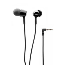 Load image into Gallery viewer, Sony MDR-EX155AP in-Ear Headphones with Mic and Tangle Free Cable (Black)