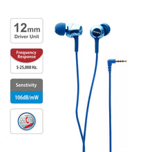 Load image into Gallery viewer, Sony MDR-EX255AP Wired in-Ear Headphones with Tangle Free Cable, Headset with Mic for Phone Calls