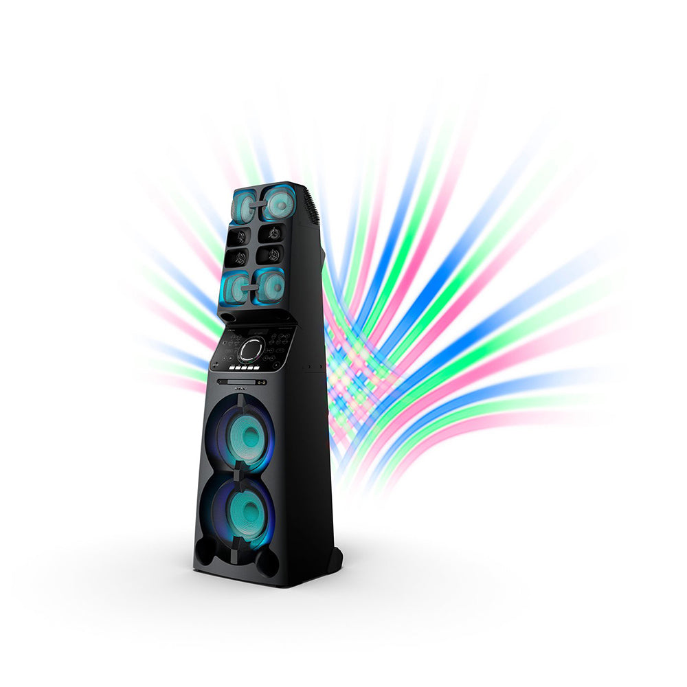 Sony Party Speaker MHC-V90DW with all-in-One Music System and  Lighting Effects (Black)