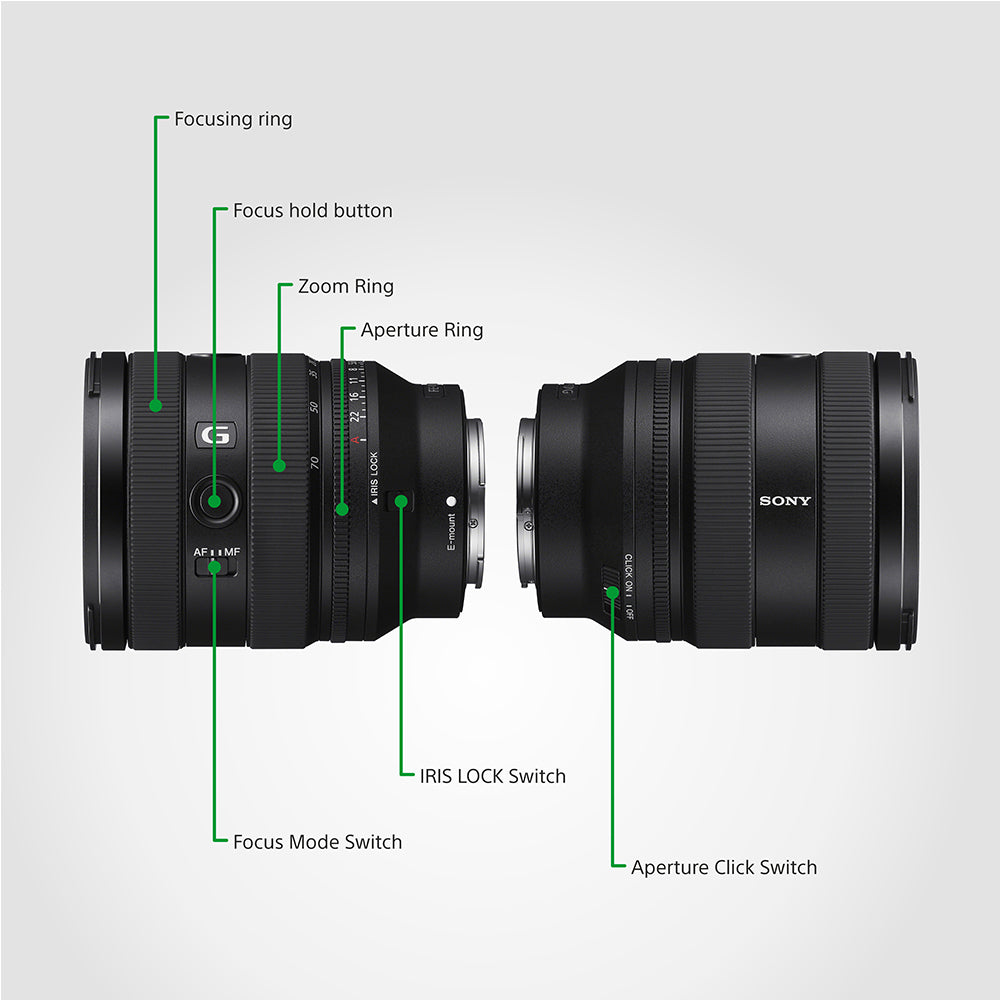 Sony E Mount FE 20-70mm F4 G Full Frame Lens | Compact, Lightweight Standard Zoom (SEL2070G)