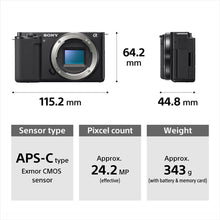 Load image into Gallery viewer, Sony ZV-E10 E-Mount APS-C Camera | 24.2 MP Vlog  Mirrorless Camera, 11 FPS, 4K/24p