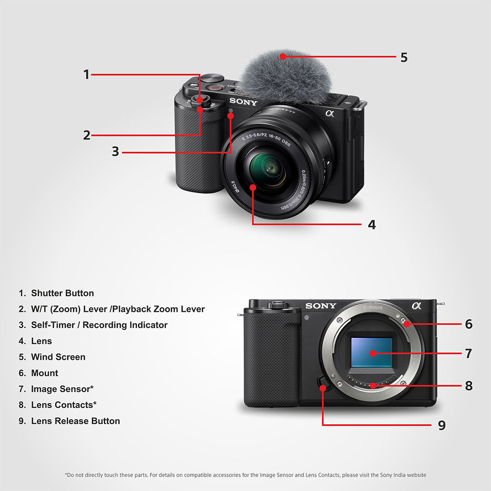Sony ZV-E10 E-Mount APS-C Camera | 24.2 MP Vlog  Mirrorless Camera, 11 FPS, 4K/24p