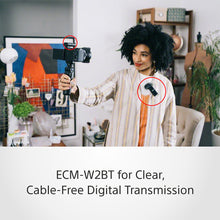 Load image into Gallery viewer, Sony ZV-E10L Vlogging Kit with 16-50mm Power Zoom Lens, Wireless Microphone (ECM-W2BT), Lavalier Microphone (ECM-LV1), Bluetooth Grip (GP-VPT2BT), Battery charger (BC-TRW), Rechargeable Battery Pack (NP-FW50)
