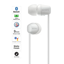 Load image into Gallery viewer, Sony WI-C200 Wireless Bluetooth in-Ear Headphones with Mic, 15 Hrs Battery Life, Quick Charge