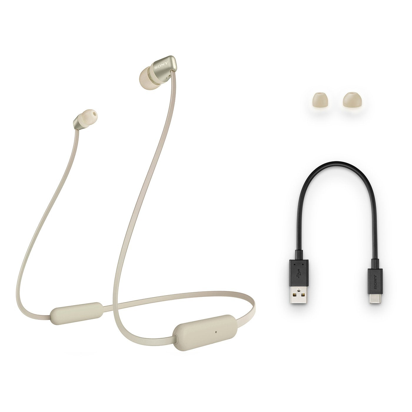 Sony WI-C310 Wireless Bluetooth in-Ear Headphones with Mic, 15 Hrs Battery Life, Quick Charge